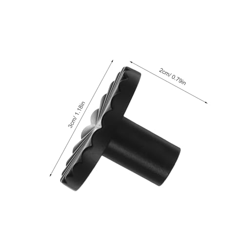 MAGICLULU 12 Stück Vintage Küchenschrankgriffe aus Zinklegierung Schwarze Retro Schubladenknöpfe für Badezimmer Kommode Anrichte und Kleiderschrank Robuste Möbelknöpfe mit Retro-design von MAGICLULU