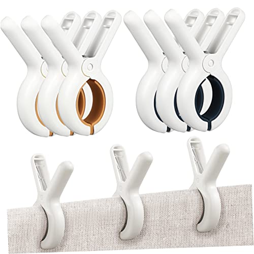 MAGICLULU 12 Stück Winddichte Strandtuch Clips Robuste Wäscheklammern für Handtücher Badeanzüge und Decken Non Marking Halt für Windige von MAGICLULU