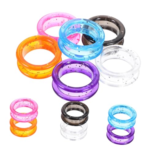 MAGICLULU 12stücke Silikon-fingerringe Für Scheren Zum Haar Trimmen Flexible Und Rutschfeste Scherenringe Für Tierpflege Und Friseurbedarf von MAGICLULU