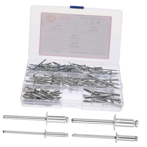 MAGICLULU 140 Stück Teiliges Aluminium sortiment Blindnieten mit Großem Flansch Langlebige Leichte Blind aluminium niete für Metallverbindung Vibrationsfest Korrosionsbeständig für Bau Auto MAGICLULU 140 Stück Teiliges Aluminium sortiment Blindnieten mit Großem Flansch Langlebige Leichte Blind aluminium niete für Metallverbindung Vibrationsfest Korrosionsbeständig für Bau Auto von MAGICLULU