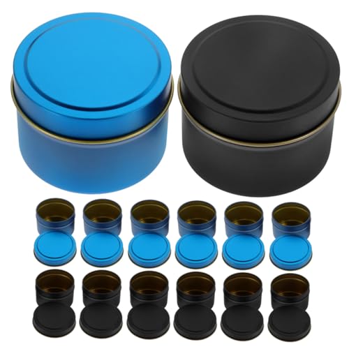 MAGICLULU 16 Stück Kerzenglas duftkerze aromatherapie Süßigkeitenbehälter Blaue Kerzengläser kerzenbehälter Herstellung Zinn Soja Krüge mit Deckel Teelichthalter kleine Kerzendosen Weißblech MAGICLULU 16 Stück Kerzenglas duftkerze aromatherapie Süßigkeitenbehälter Blaue Kerzengläser kerzenbehälter Herstellung Zinn Soja Krüge mit Deckel Teelichthalter kleine Kerzendosen Weißblech von MAGICLULU