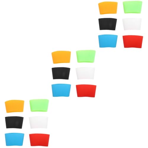 MAGICLULU 18 STK Isolierte Cup-Manschette aus Silikon Silikonbecherabdeckung Glasbecherabdeckung Rostfreier Stahl Flasche aus Silikon Löffel Wasserbecher Reisen Kaffee Kieselgel MAGICLULU 18 STK Isolierte Cup-Manschette aus Silikon Silikonbecherabdeckung Glasbecherabdeckung Rostfreier Stahl Flasche aus Silikon Löffel Wasserbecher Reisen Kaffee Kieselgel von MAGICLULU