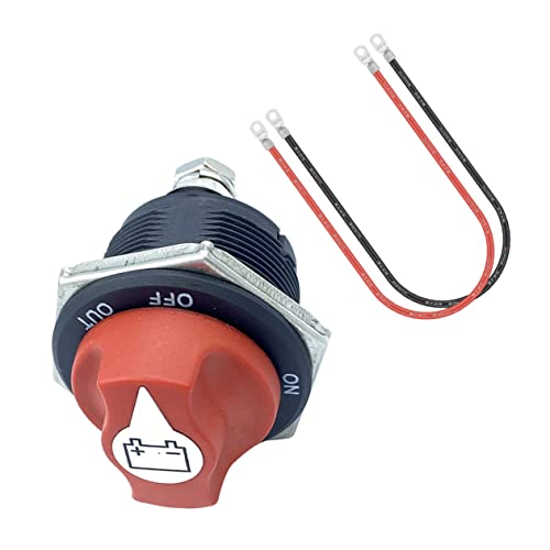 MAGICLULU 1Satz Batterie Trennschalter und Schwerlastig für Auto Rv Atv Boot mit Schwerem Stromkabel Einfache Installation Langlebig und Sicher von MAGICLULU