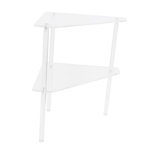 MAGICLULU 1Satz Eckregal Für Badezimmer Dreieckiger Toilettenlagerständer Transparenter Kosmetikspeicherhalter Zu Installieren Langlebig Für Handtücher von MAGICLULU