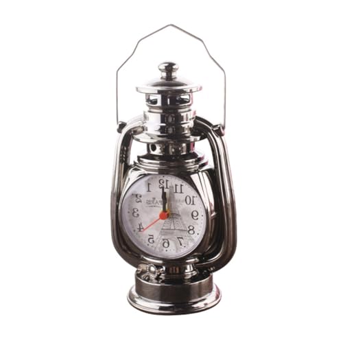 MAGICLULU Einzigartiger Vintage-wecker Mit Öllampe Kunststoff Basteln Tischuhr Batteriebetrieben Heimdekoration Familie Und Freunde Zufällige Farbe von MAGICLULU