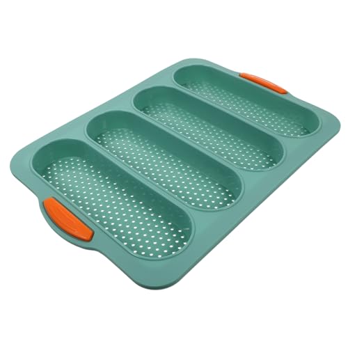 MAGICLULU 1stück Silikon Backform Lebensmittelechtes Antihaftbeschichtetes Backblech Für Brot Einfach Zu Reinigen Vielseitig Einsetzbar Küche Und Bäckerei Für Toast Und Brötchen von MAGICLULU
