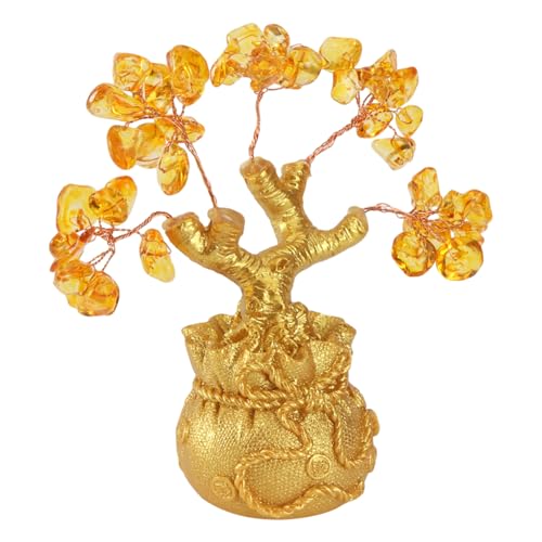 MAGICLULU Dauerhafte Baum Ornament Handwerk Ornament Citrin Ornamente Für Home Verzierung Personalisierte von MAGICLULU