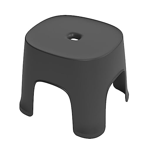 MAGICLULU 1stück Klein Und Praktisch Rutschfester Hocker Für Bad Und Zuhause Als Tritthocker Für Vielseitig Einsetzbar Langlebig Leicht Schwarz von MAGICLULU
