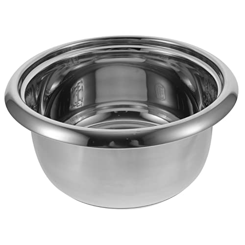 MAGICLULU Edelstahl Reiskocher Innentopf Hochwertiger Kochbehälter für Elektrische Reiskocher Langlebig und Praktisch als Ersatz für Alte Modelle Wärmeleitung für Reis und Suppe von MAGICLULU