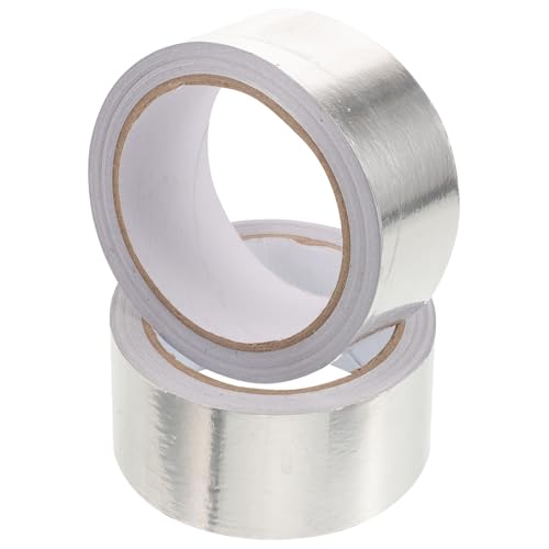 MAGICLULU 2 Rollen Hochwertiges Aluminium Folienklebeband Hitzebeständiges Isolierendes Klebeband für Reparaturen Dichtungen und Dämmungen MAGICLULU 2 Rollen Hochwertiges Aluminium Folienklebeband Hitzebeständiges Isolierendes Klebeband für Reparaturen Dichtungen und Dämmungen von MAGICLULU