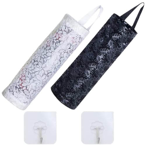 MAGICLULU Dieser 2-teilige Hänge-einkaufstütenhalter Mit Blumenmuster Aus Vlies Ist Platzsparend von MAGICLULU