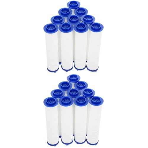 MAGICLULU 2 Sätze Pack Pp Baumwoll Duschkopf Filter Austauschbarer Wasserfilter Für Sauberes Badewasser Geeignet Für Heimgebrauch Einfache Installation Und Effektive 10 Stück * 2 von MAGICLULU