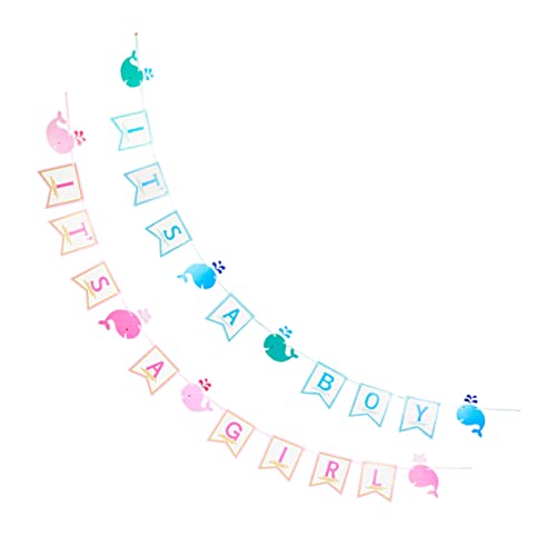 MAGICLULU 2 Sätze Party-Banner zur Enthüllung des Geschlechts wimpelkette einschulung wandverkleidung ok enthüllt Partydekorationen hängendes Banner zum Aufdecken des Geschlechts Papier MAGICLULU 2 Sätze Party-Banner zur Enthüllung des Geschlechts wimpelkette einschulung wandverkleidung ok enthüllt Partydekorationen hängendes Banner zum Aufdecken des Geschlechts Papier von MAGICLULU