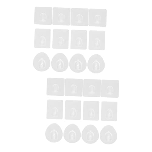 MAGICLULU 2 Sätze Selbstklebende Wandhaken Transparente Abnehmbare Haken Für Zuhause Und Stark Haftend Für Schlafzimmer Badezimmer Und Küche 12 Stück * 2 MAGICLULU 2 Sätze Selbstklebende Wandhaken Transparente Abnehmbare Haken Für Zuhause Und Stark Haftend Für Schlafzimmer Badezimmer Und Küche 12 Stück * 2 von MAGICLULU