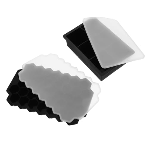 MAGICLULU 2 Sätze Silikon Eiswürfelformen Flexible Stapelbare Eiswürfelbehälter in Honigwabenform und Quadratisch für Zuhause Leicht zu Reinigen und Bruchfest MAGICLULU 2 Sätze Silikon Eiswürfelformen Flexible Stapelbare Eiswürfelbehälter in Honigwabenform und Quadratisch für Zuhause Leicht zu Reinigen und Bruchfest von MAGICLULU
