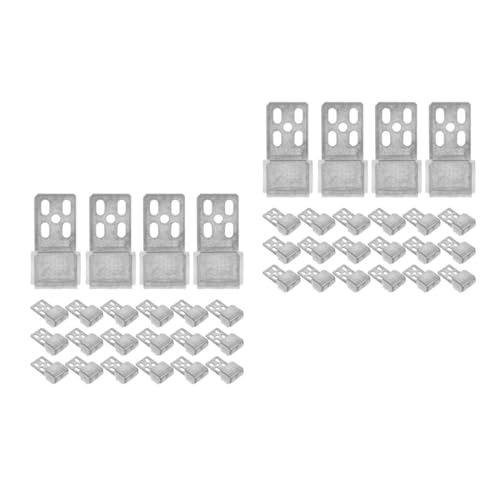 MAGICLULU 2 Sätze Sofa- Düse Reparieren Halterung Sofa Hosenträgerweste Frühlingssofa Schraube Sofa Verstellbare Brille Verbindungssofa Automatisches Band Abs Silver 50 Stück * 2 von MAGICLULU