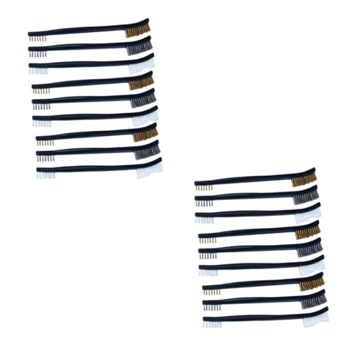 MAGICLULU 2 Sätze Teiliges Doppelkopf Bürstenset Für Auto Und Motorreinigung Nylon Und Edelstahlbürsten Für Fenster Türspalten Und Schwer Erreichbare Stellen Schwarz 9 Stück * 2 MAGICLULU 2 Sätze Teiliges Doppelkopf Bürstenset Für Auto Und Motorreinigung Nylon Und Edelstahlbürsten Für Fenster Türspalten Und Schwer Erreichbare Stellen Schwarz 9 Stück * 2 von MAGICLULU
