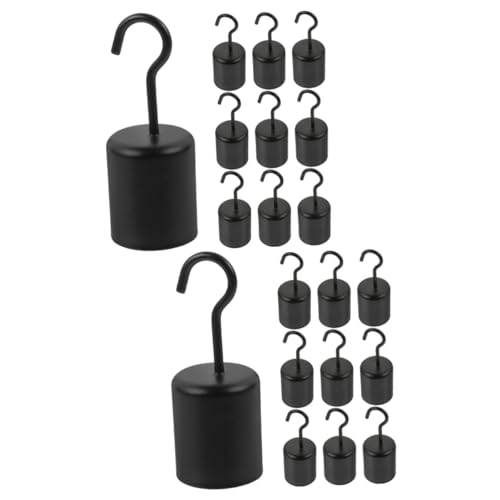MAGICLULU 2 Sätze Vintage Hängelampe Haken Schwarze Metallaufhängungen Für Kronleuchter Und Pendelleuchten Geeignet Für Innen Und Außenbeleuchtung Bis Tragfähig Für Rustikales 10 Stück * 2 von MAGICLULU