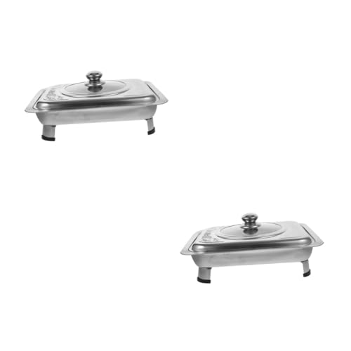 MAGICLULU 2 Stck Snack Tablett mit Vier Beinen Rechteckiges Buffet Servierplatte mit Transparentem Deckel rutschfest Abgerundete Ecken Sicher und für Partys und Catering MAGICLULU 2 Stck Snack Tablett mit Vier Beinen Rechteckiges Buffet Servierplatte mit Transparentem Deckel rutschfest Abgerundete Ecken Sicher und für Partys und Catering von MAGICLULU