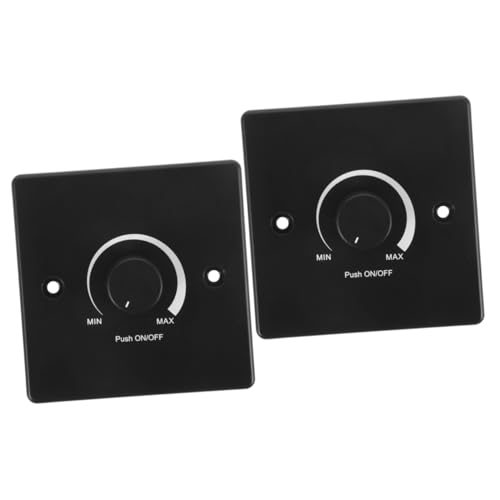 MAGICLULU 2 Stück 12V Dimmschalter Dimmer schwach schreibtischlampe Wohnmobil Lichtschalter Stk Schwarz von MAGICLULU