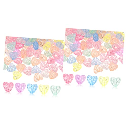 MAGICLULU 2 Stück Acrylherzen Tischdekoration für Hochzeiten Vielseitige Vasenfüller und Deko für Feste Herzform für Anlässe und Kreative Bastelprojekte von MAGICLULU