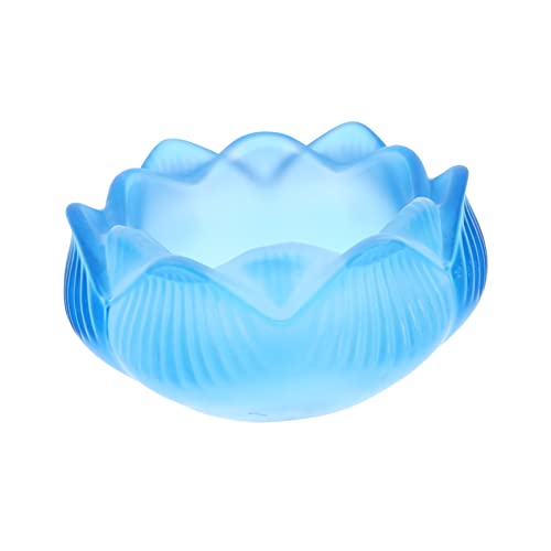 MAGICLULU 2 Stück Bunter Lotus-Kerzenhalter Lotus kerzenhalter Dekorative Kerzenhalter Langlebiger Kerzenhalter Lotuskerze Votivkerze Desktop-Ornament dekorativer Kerzenhalter Glas von MAGICLULU