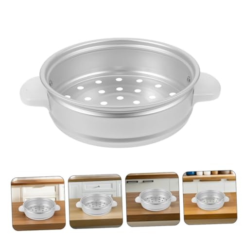 MAGICLULU 2 Stück Dämpfeinsatz Aluminium Vielseitiger Reiskocher Steamer für Gemüse Meeresfrüchte Dumplings Einfach zu Reinigen Kompakt für Kleine Haushalte Kompatibel mit Diversen Modellen von MAGICLULU