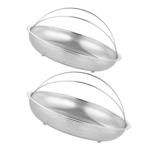 MAGICLULU 2 Stück Dampfgarer Dampfeinsatz für Schnellkochtopf und Vielseitig Einsetzbar Dampfkorb für Gemüse Früchte und Langlebig und Leicht zu Reinigen von MAGICLULU