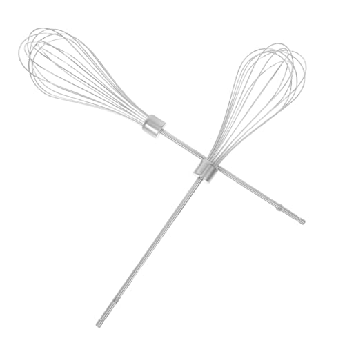 MAGICLULU 2 Stück Draht Rührbesen für Handmixer Ersatzaufsätze für Elektrische Bohrmaschinen Lösung für Effizientes Mixen der Küche Wiederverwendbar von MAGICLULU