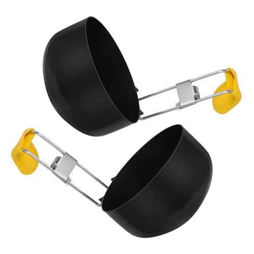 MAGICLULU 2 Stück Eierdampfer Kochen Rostfrei Wilderer Werkzeug Kocher Für Pochierte Eier Frühstück Pochierter Eiermacher Tragbares Eierkocher-set Eierpochiererpfanne Antihaft-beschichtung von MAGICLULU
