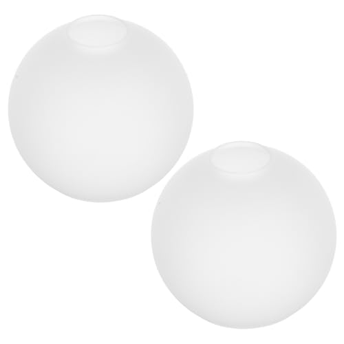 MAGICLULU 2 Stück Ersatz Kugelschirm Deckenleuchtenabdeckung Glaskugel Lampenschirm Wandleuchtenschirm Glaslampenschirm Glaslampenschirm Glasschirme Für Tischlampen Zylinder von MAGICLULU