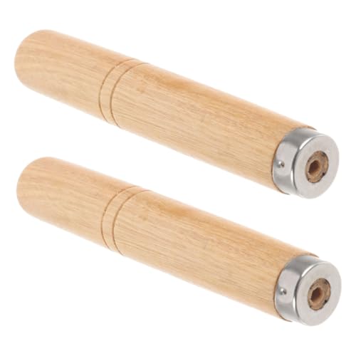 MAGICLULU 2 Stück Ersatz Pfannengriff Aus Holz – Verbrühungsschutzgriff Für Töpfe Und Pfannen – Haushaltsspatelgriff Aus Massivholz – Küchenutensilienteil von MAGICLULU