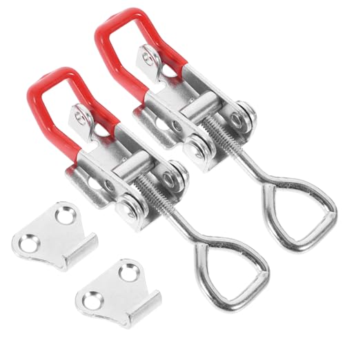 MAGICLULU 2 Stück Heavy Duty Einstellbare Toggle Latch Klemmen aus Robuste Schnellverschlussverschlüsse für Kisten Schränke und Werkzeuge mit Komfortablem Rutschfestem Griff MAGICLULU 2 Stück Heavy Duty Einstellbare Toggle Latch Klemmen aus Robuste Schnellverschlussverschlüsse für Kisten Schränke und Werkzeuge mit Komfortablem Rutschfestem Griff von MAGICLULU