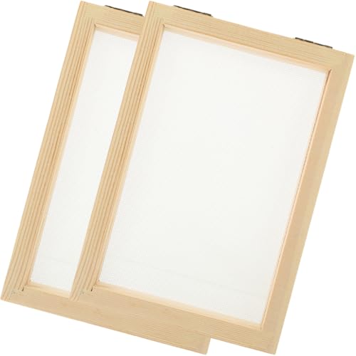 MAGICLULU 2 Stück Holzrahmen Zur Papierherstellung DIY-Papierherstellungssieb Khaki 7 08 X 4 92 X 0 90 Zoll MAGICLULU 2 Stück Holzrahmen Zur Papierherstellung DIY-Papierherstellungssieb Khaki 7 08 X 4 92 X 0 90 Zoll von MAGICLULU