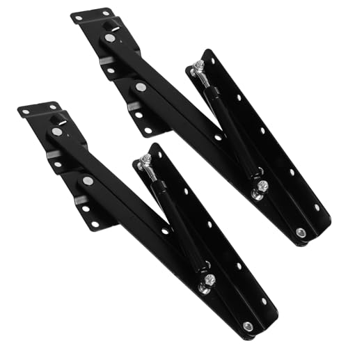 MAGICLULU 2 Stück Hydraulisches Klappscharnier aus Kaltgewalztem Stahl Sanfte Dämpfung Platzsparend Faltbar Möbelheber für Couchtisch und Esstisch Langlebige Hebemechanik von MAGICLULU