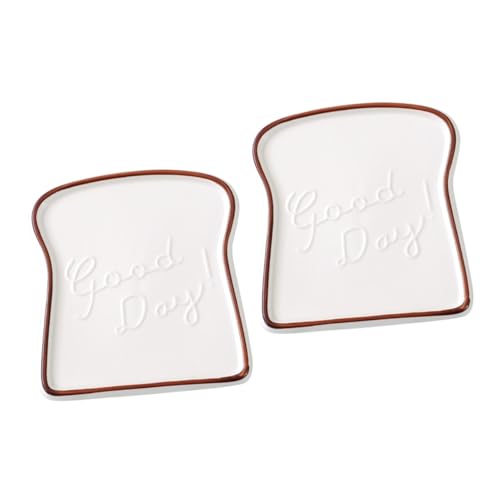 MAGICLULU 2 Stück Keramikteller Toastform Porzellan Brotteller Frühstücksteller für Küche Party Restaurant Spülmaschinen und Mikrowellengeeignet Langlebig Rutschfest Teilig MAGICLULU 2 Stück Keramikteller Toastform Porzellan Brotteller Frühstücksteller für Küche Party Restaurant Spülmaschinen und Mikrowellengeeignet Langlebig Rutschfest Teilig von MAGICLULU