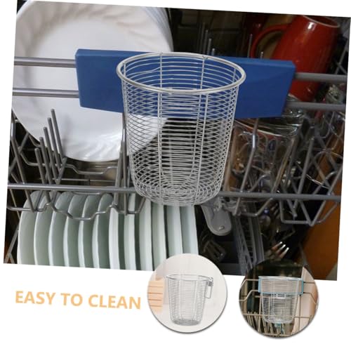 MAGICLULU 2 Stück Küchen Besteckhalter mit Aufhängung Spülmaschinenfester Chopstick Drainer Korb Besteck Abtropfkorb mit Effizienter Wasserableitung Platzsparend für Kleine Küchen von MAGICLULU