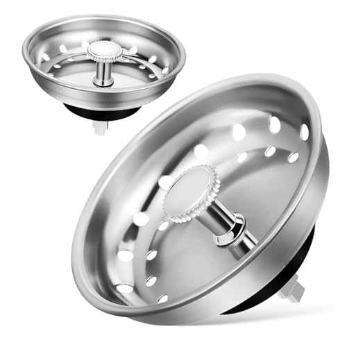 MAGICLULU 2 Stück Küchenspüle Abflusssieb Flacher Ablaufstopfen mit Rutschfestem Griff Lebensmittelechter Filter Haarsieb und Stöpsel für Waschbecken mit Praktischem Stopperfunktion MAGICLULU 2 Stück Küchenspüle Abflusssieb Flacher Ablaufstopfen mit Rutschfestem Griff Lebensmittelechter Filter Haarsieb und Stöpsel für Waschbecken mit Praktischem Stopperfunktion von MAGICLULU