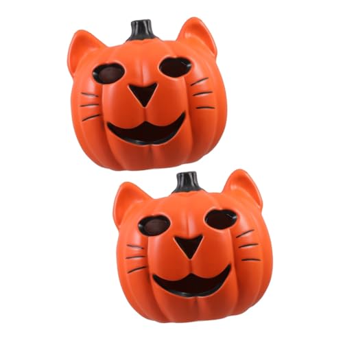 MAGICLULU 2 Stück Kürbislampe LED Halloween Deko Leuchtende Katzen Kürbislaterne für Partys und Außendekoration Orange ohne Batterien Vielseitig Einsetzbar MAGICLULU 2 Stück Kürbislampe LED Halloween Deko Leuchtende Katzen Kürbislaterne für Partys und Außendekoration Orange ohne Batterien Vielseitig Einsetzbar von MAGICLULU