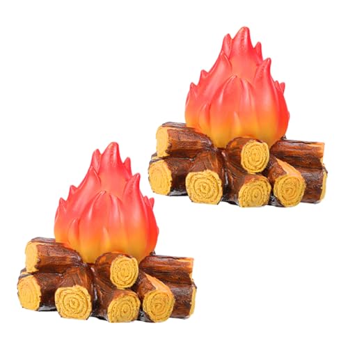 MAGICLULU 2 Stück LED Flammenlose Feuerholz Lampe mit Realistischem Flammeneffekt Wetterfeste LED Nachtlichter für Outdoor Camping Party Dekoration Sicher und Stromsparend ohne Batterie MAGICLULU 2 Stück LED Flammenlose Feuerholz Lampe mit Realistischem Flammeneffekt Wetterfeste LED Nachtlichter für Outdoor Camping Party Dekoration Sicher und Stromsparend ohne Batterie von MAGICLULU