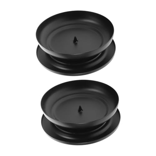 MAGICLULU 2 Stück Leuchter innenbeleuchtung kerzenhalter Teelicht Halter Langlebiger Kerzenständer Aromatherapie-Kerzenbasis Teelichthalter Kleiner Kerzenständer Eisen Black MAGICLULU 2 Stück Leuchter innenbeleuchtung kerzenhalter Teelicht Halter Langlebiger Kerzenständer Aromatherapie-Kerzenbasis Teelichthalter Kleiner Kerzenständer Eisen Black von MAGICLULU