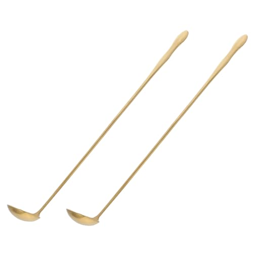 MAGICLULU 2 Stück Löffel Teilig Langer Griff Breiter Öllöffel für Hot Pot Kaffee Dessert und Soßen Langlebig und Elegant für Gesunde Küche MAGICLULU 2 Stück Löffel Teilig Langer Griff Breiter Öllöffel für Hot Pot Kaffee Dessert und Soßen Langlebig und Elegant für Gesunde Küche von MAGICLULU