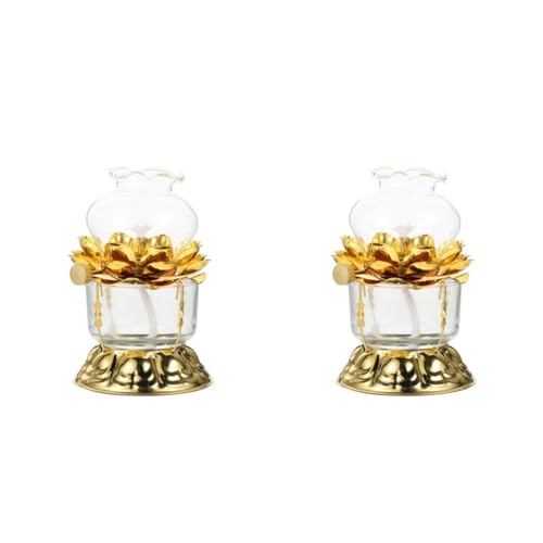 MAGICLULU 2 Stück Lotusbutterlampenlaternen Für Draußen Petroleumlampe Lotus Deckenleuchte Schreibtischleuchte Ornament Segenslampe Buddha Frontleuchte Lotus Designlampe MAGICLULU 2 Stück Lotusbutterlampenlaternen Für Draußen Petroleumlampe Lotus Deckenleuchte Schreibtischleuchte Ornament Segenslampe Buddha Frontleuchte Lotus Designlampe von MAGICLULU