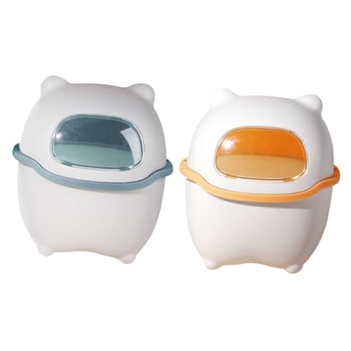 MAGICLULU 2 Stück Mini Mülleimer mit Deckel Tischmülleimer für Büro und Zuhause Funktionale Abfallbehälter in Hellblau und aus Robustem Material Platzsparend und Leicht zu Reinigen MAGICLULU 2 Stück Mini Mülleimer mit Deckel Tischmülleimer für Büro und Zuhause Funktionale Abfallbehälter in Hellblau und aus Robustem Material Platzsparend und Leicht zu Reinigen von MAGICLULU