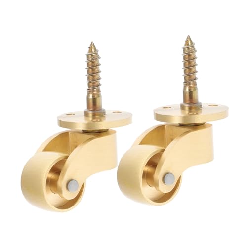 MAGICLULU 2 Stück Möbelrollen aus Massivem Messing Drehbar Geräuscharm Hohe Traglast Geeignet für Stühle Sofas Schränke und Wohnzimmertische Einfache Montage und Sanftes Gleiten MAGICLULU 2 Stück Möbelrollen aus Massivem Messing Drehbar Geräuscharm Hohe Traglast Geeignet für Stühle Sofas Schränke und Wohnzimmertische Einfache Montage und Sanftes Gleiten von MAGICLULU