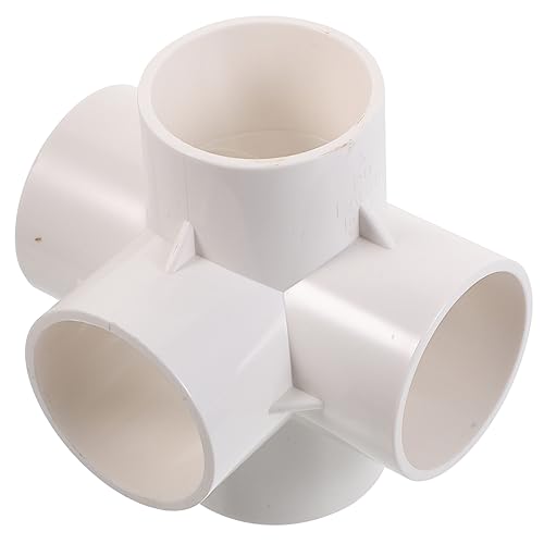 MAGICLULU 2 Stück PVC Verbindungsstücke für Gewächshaus und Lagerrahmen für DIY Projekte Rostbeständig und Installieren von MAGICLULU