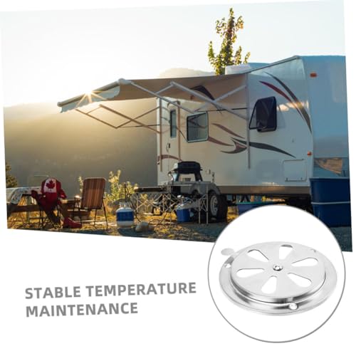 MAGICLULU 2 Stück Runde Verstellbare Lüftungsabdeckung für Wohnmobile und Boote Präzise Luftstromregelung Stabile Temperaturerhaltung Einfache Montage Effektive Belüftung und Abluftfunktion von MAGICLULU