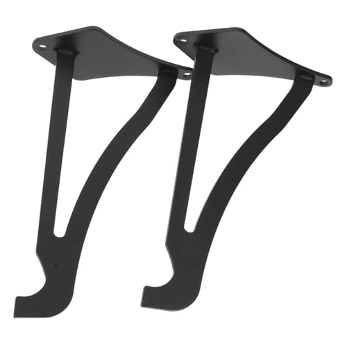 MAGICLULU 2 Stück Schwarzer Metall Wandhaken Wetterfester Hummingbird Feeder Hook für Innen Außen Dekorativer Pflanzenhalter und Stabiler Halter für Hängende Blumentöpfe und Körbe von MAGICLULU