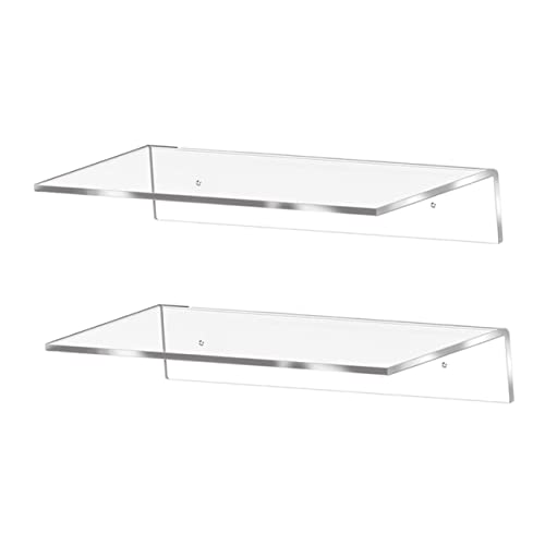 MAGICLULU 2 Stück Schwebende Wandregale aus Transparentem Kunststoff Förmige Wandboards Praktische Aufbewahrung für Wohnzimmer Schlafzimmer Badezimmer Vielseitige Wandablagen MAGICLULU 2 Stück Schwebende Wandregale aus Transparentem Kunststoff Förmige Wandboards Praktische Aufbewahrung für Wohnzimmer Schlafzimmer Badezimmer Vielseitige Wandablagen von MAGICLULU