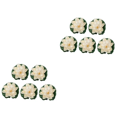 MAGICLULU 2 Stück Simuliertes Lotus -Blatt -Lotus -Set Wasser- Blätter Wasserpflanzen Tank Seerose Gefälscht Blumen Aquarium Schwimmende Pflanze Lilie Teich Pads Green von MAGICLULU